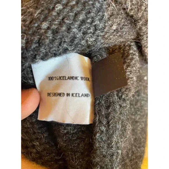 Men's Charcoal Nordic Knit Sweater - Picture 6 of 7